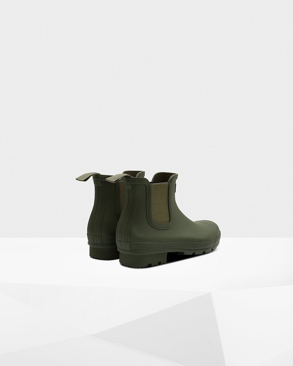 Chelsea Boots Herr - Hunter Original - Mörk Olivgröna - 967381-QNE